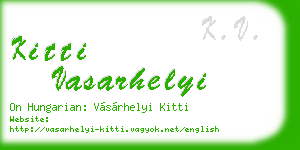 kitti vasarhelyi business card