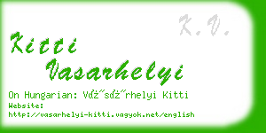kitti vasarhelyi business card
